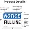 Signmission Fill Line, 5 in W x Rectangle, Vinyl Decal OS-2PACK-NS-D-35-L-12501 - alternate 5